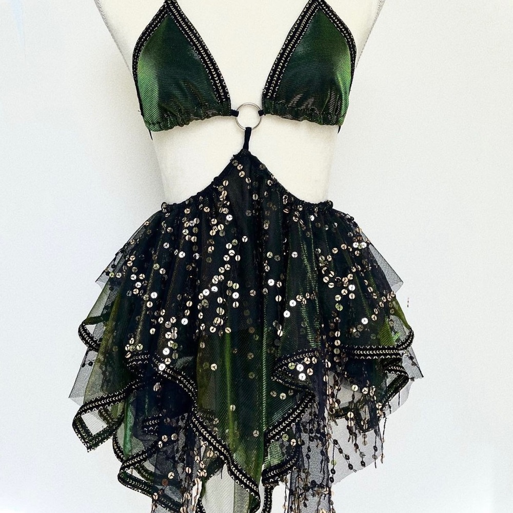 Fractal Witch Tauriel Dress w/hood💚✨💚